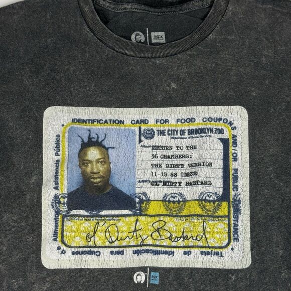 Wu-Tang Clan ODB T-Shirt Men’s Size M Black Tie-Dye Rap Tee Hip Hop Y2K - Picture 3 of 6
